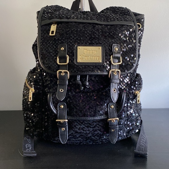 Juicy Couture Black and Gold Sequin Backpack main image 4